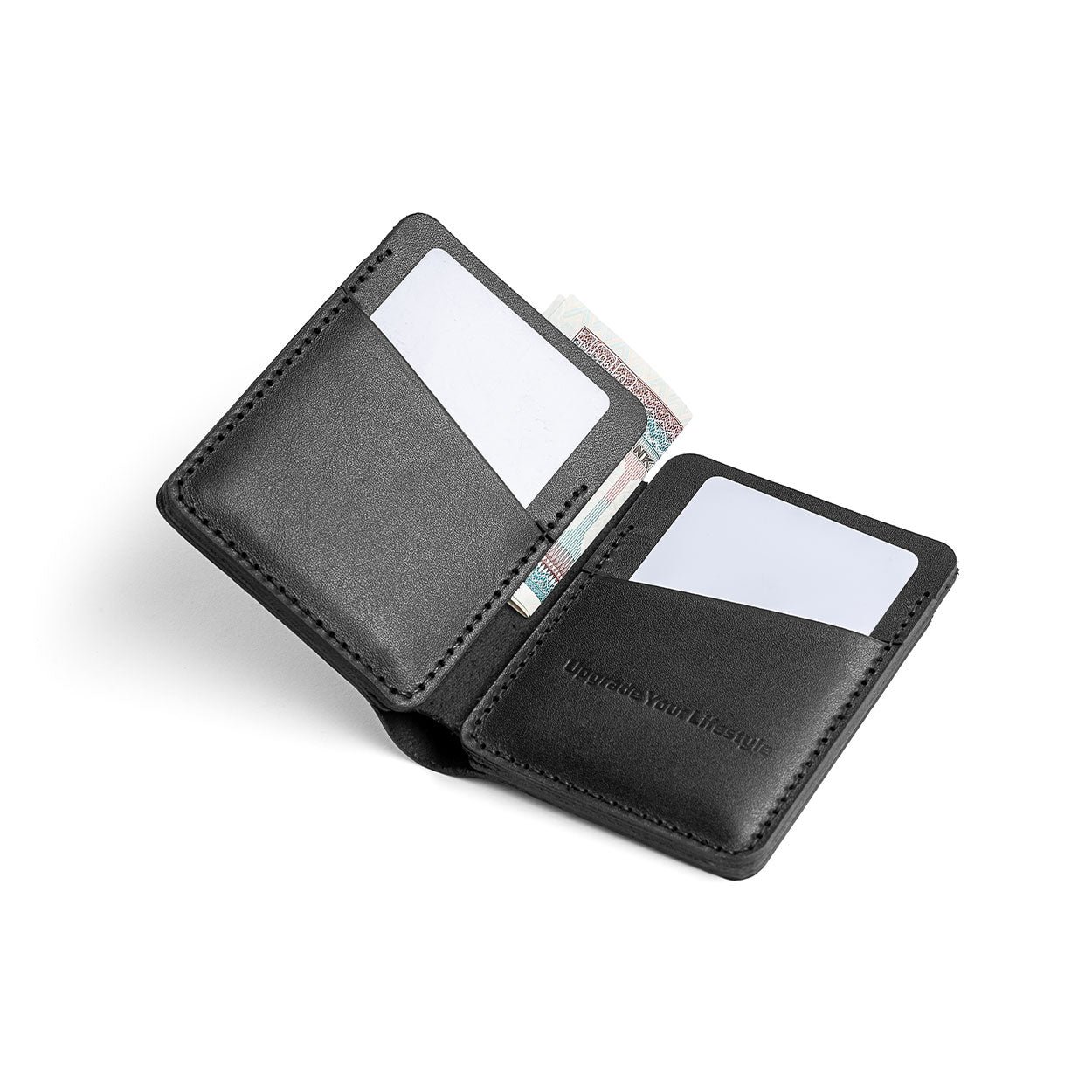 GoFlip™️ Wallet Cardholder Natural Genuine Leather